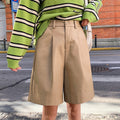Bermudas holgadas de efecto piel con cintura elástica