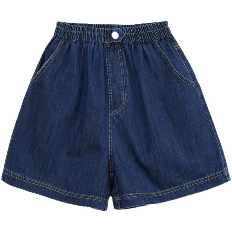 Bermudas vaqueras de cintura alta y pierna ancha