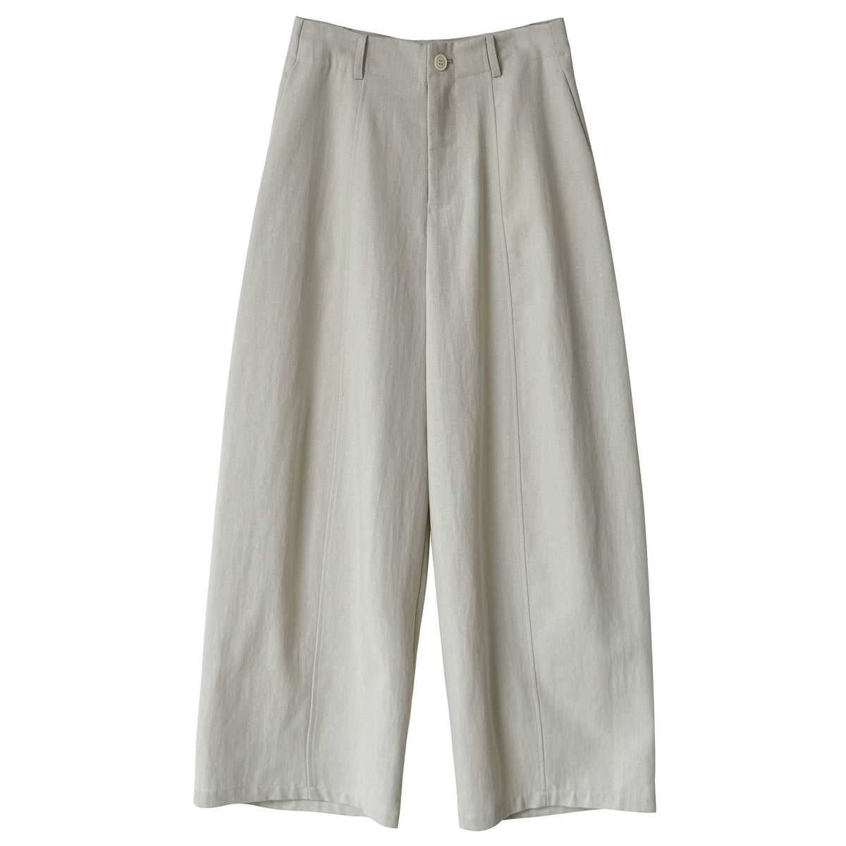 Pantalón ancho de cintura alta con caída fluida