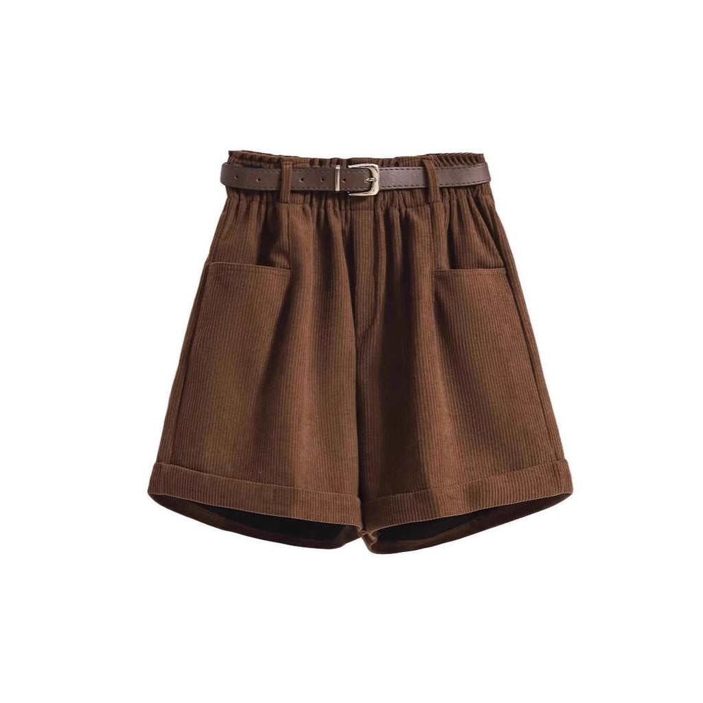 Pantalón de pana acampanado de tiro alto