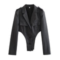 Conjunto de blazer calado y pantalón