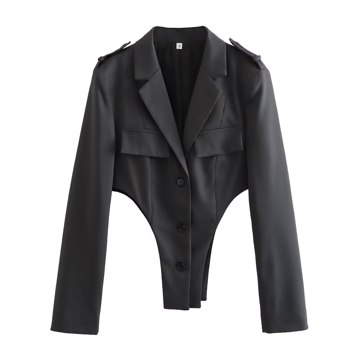 Conjunto de blazer calado y pantalón