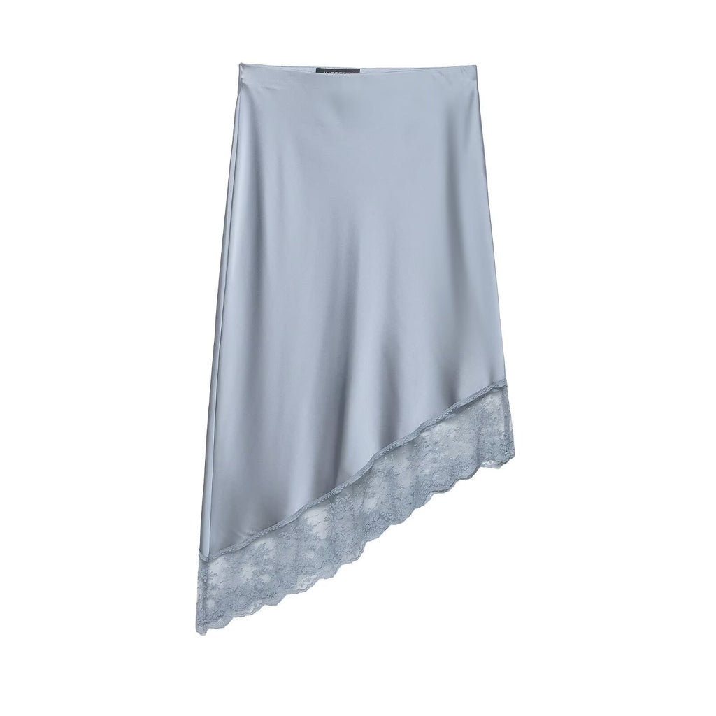 Vestido midi asimétrico de corte elegante