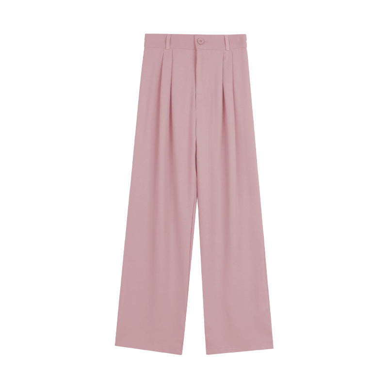 Pantalón ancho de cintura alta con caída fluida