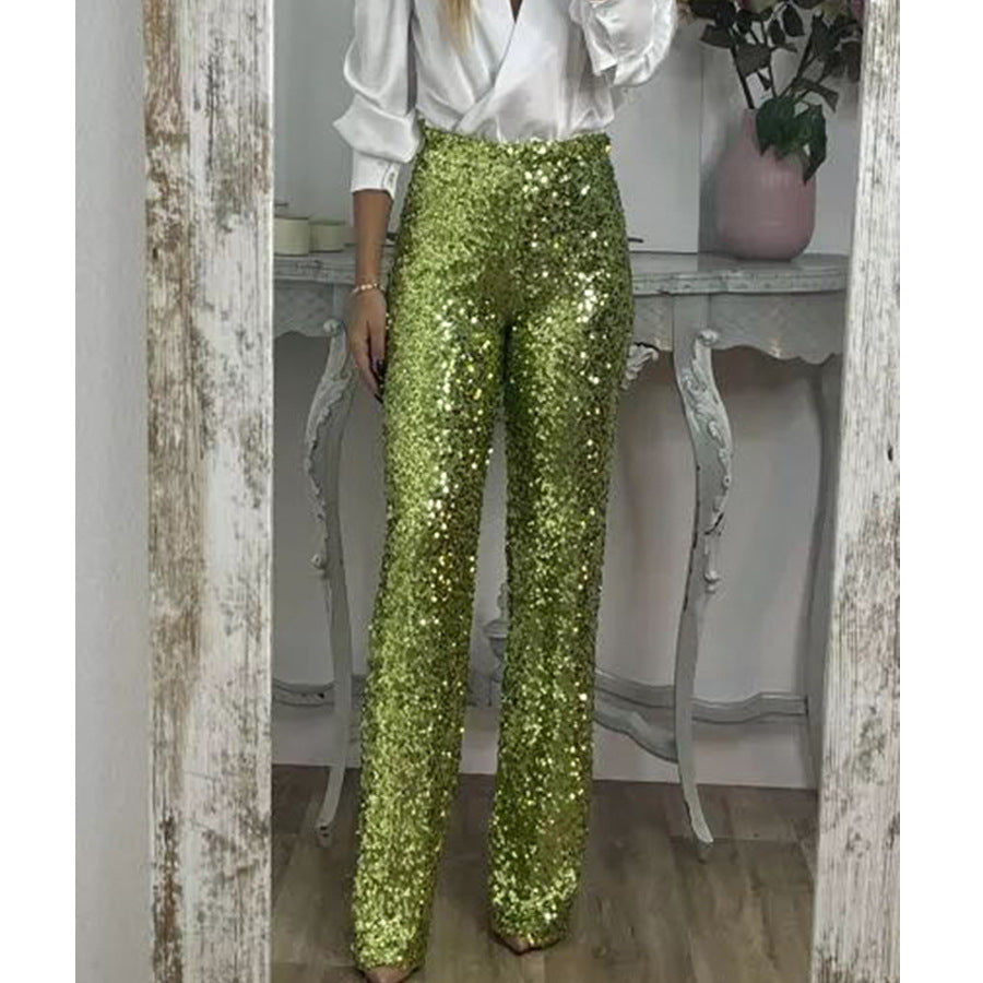 Pantalón acampanado de lentejuelas