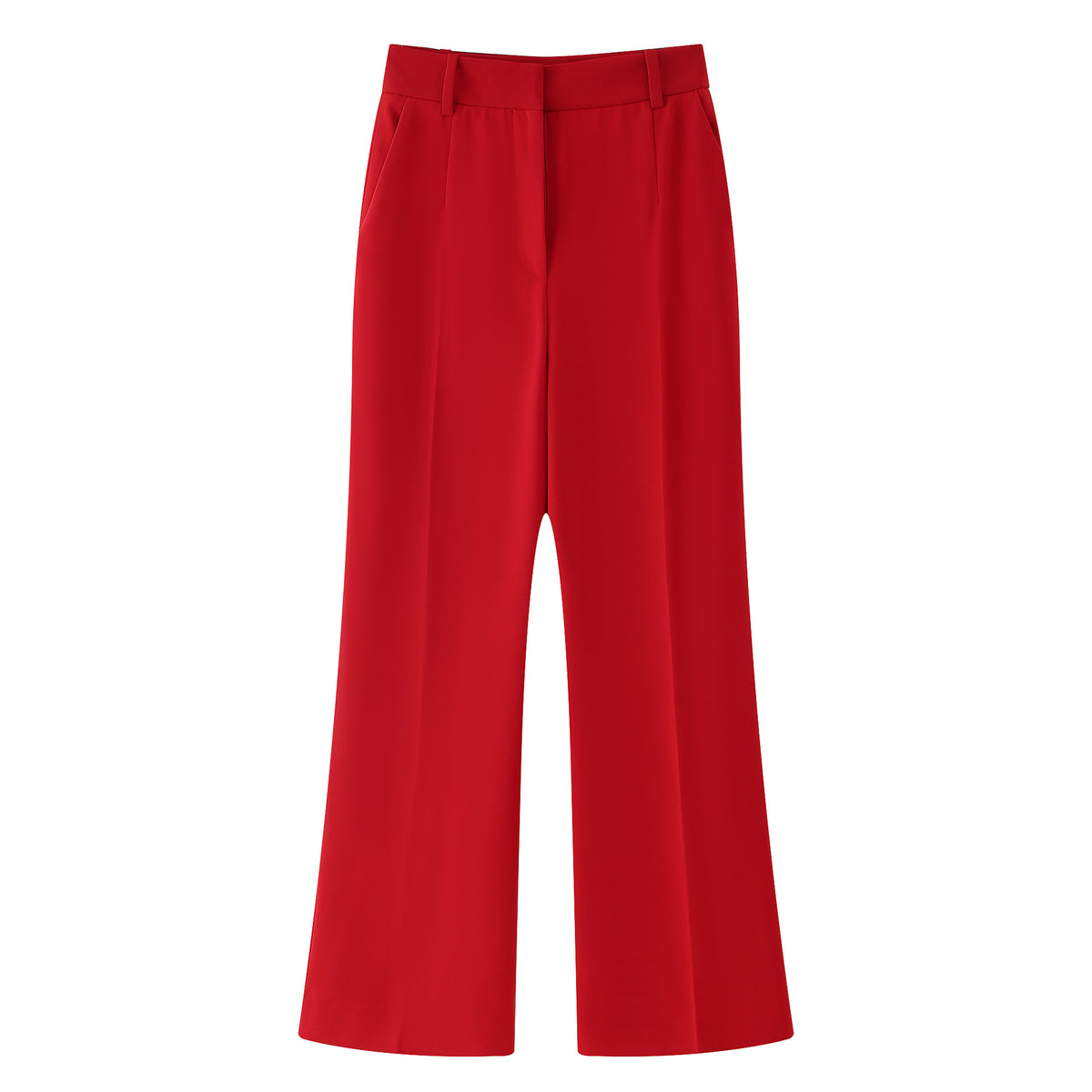 Conjunto de chaleco con cinturón y pantalón acampanado