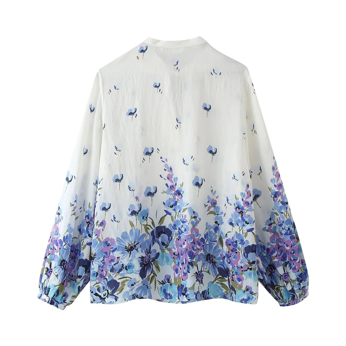 Blusa estampada elegante con lazo