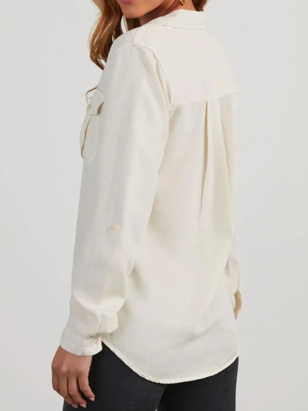 Camisa vaquera lavada de manga larga