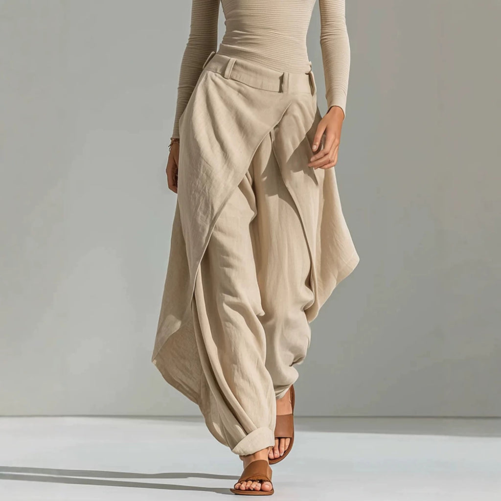 Conjunto holgado de top y pantalón largo