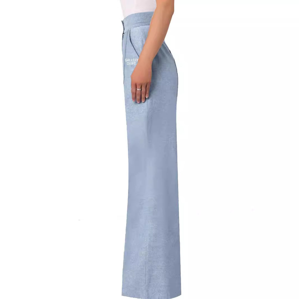 Pantalón casual de pierna ancha y cintura alta