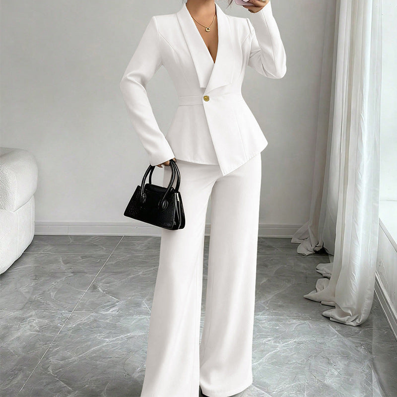 Conjunto elegante de dos piezas con pantalón
