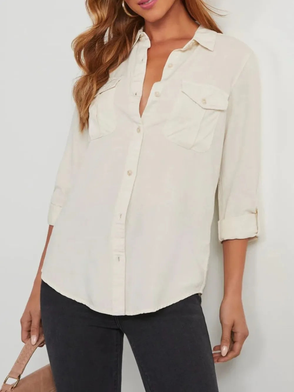 Camisa vaquera lavada de manga larga