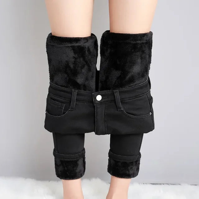 Vaquero skinny térmico con forro polar