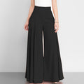 Pantalón palazzo de cintura alta y pierna ancha