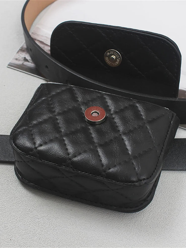 Minicinturón de cadena negra
