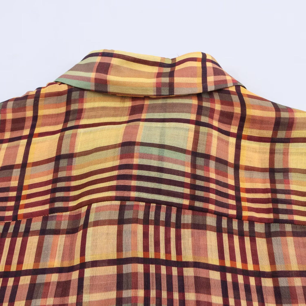 Camisa de cuadros de manga larga