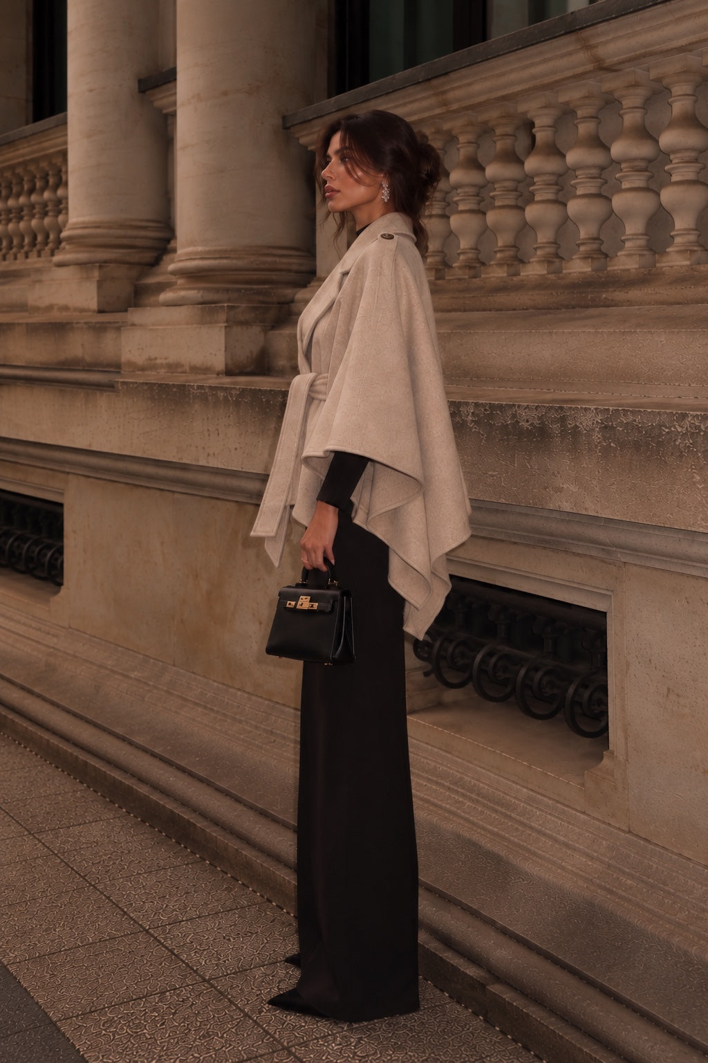 Capa poncho de invierno Sdelfia