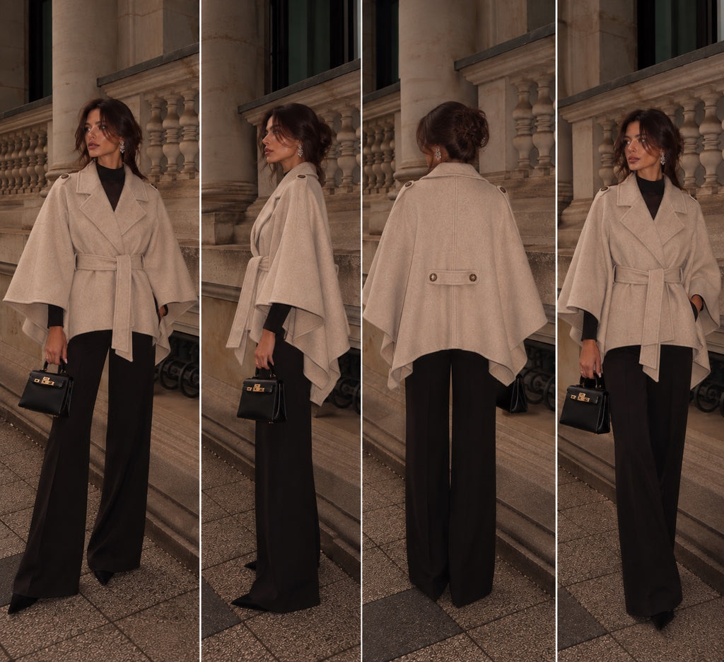 Capa poncho de invierno Sdelfia