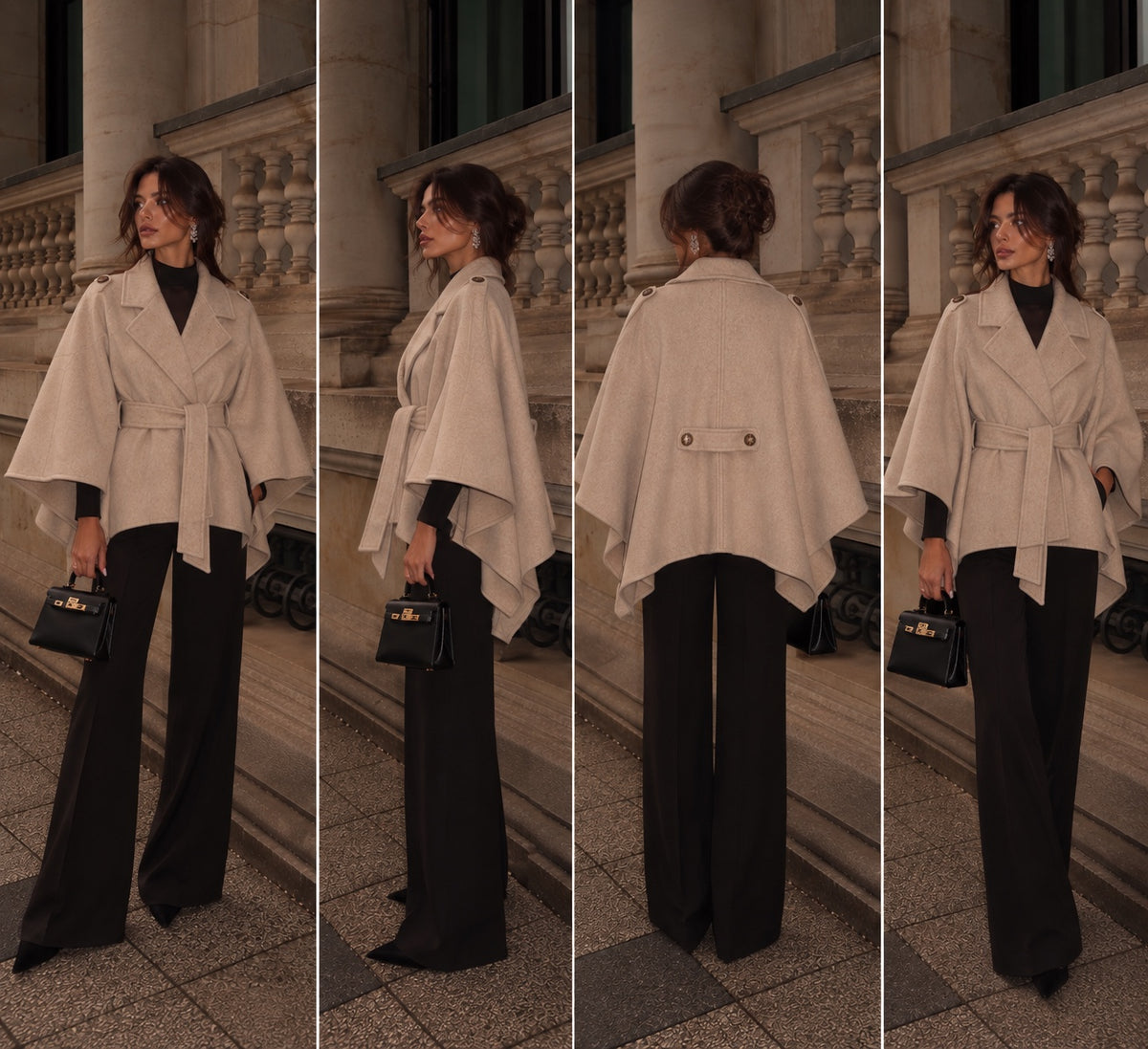 Capa poncho de invierno Sdelfia