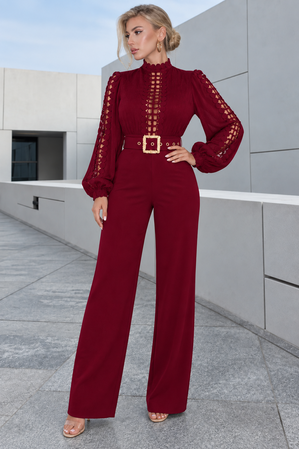 Mono rojo vino — frontal
